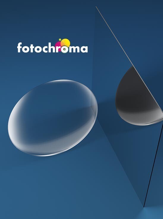 ART.18bis Coppia Lenti Fotocromatiche  Fotochroma Blue Natural S8 INDICE 1,6