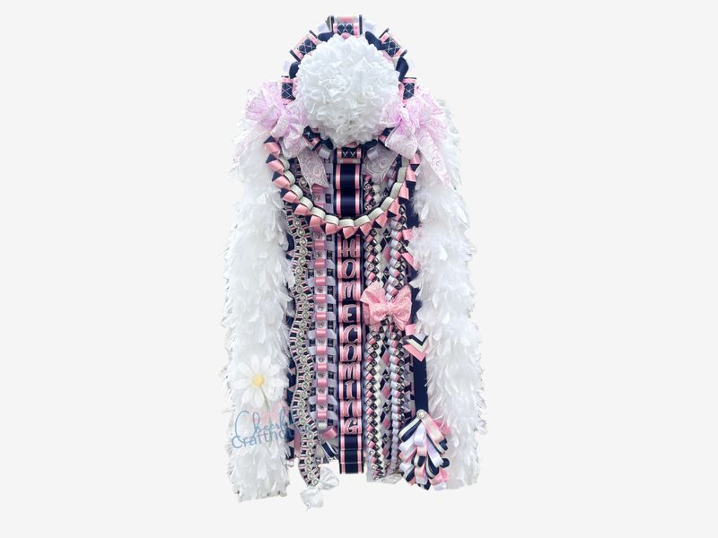 Senior Spectackular Single - Navy/Pink/White