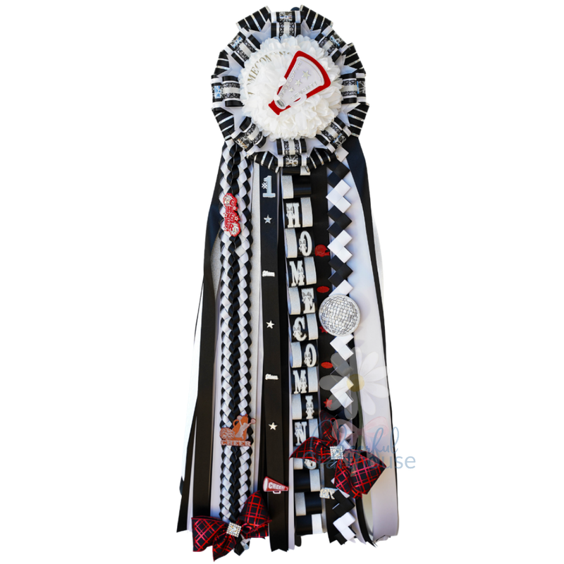 Cheerful Single Black/Red/White - Cheer Themed