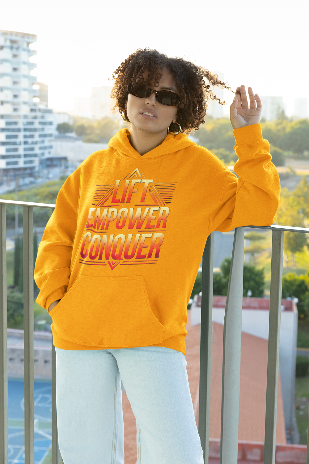 LIFT, POWER &amp; CONQUER HOODIE