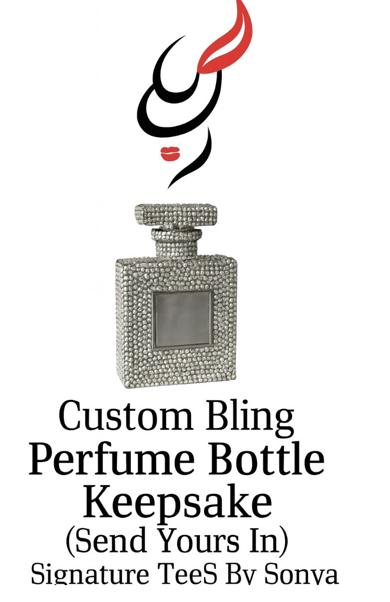 Custom Bling Perfume Bottle Keepsake