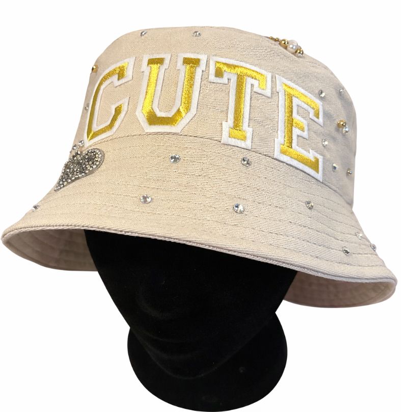 🤍 “CUTE” Signature Bucket Hat
