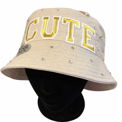 🤍 “CUTE” Signature Bucket Hat