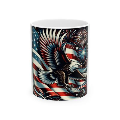 Patriot&#39;s Brew: The American Spirit Mug (11oz, 15oz)