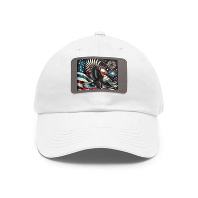 Freedom Cap: Patriotic Dad Hat (Rectangle)