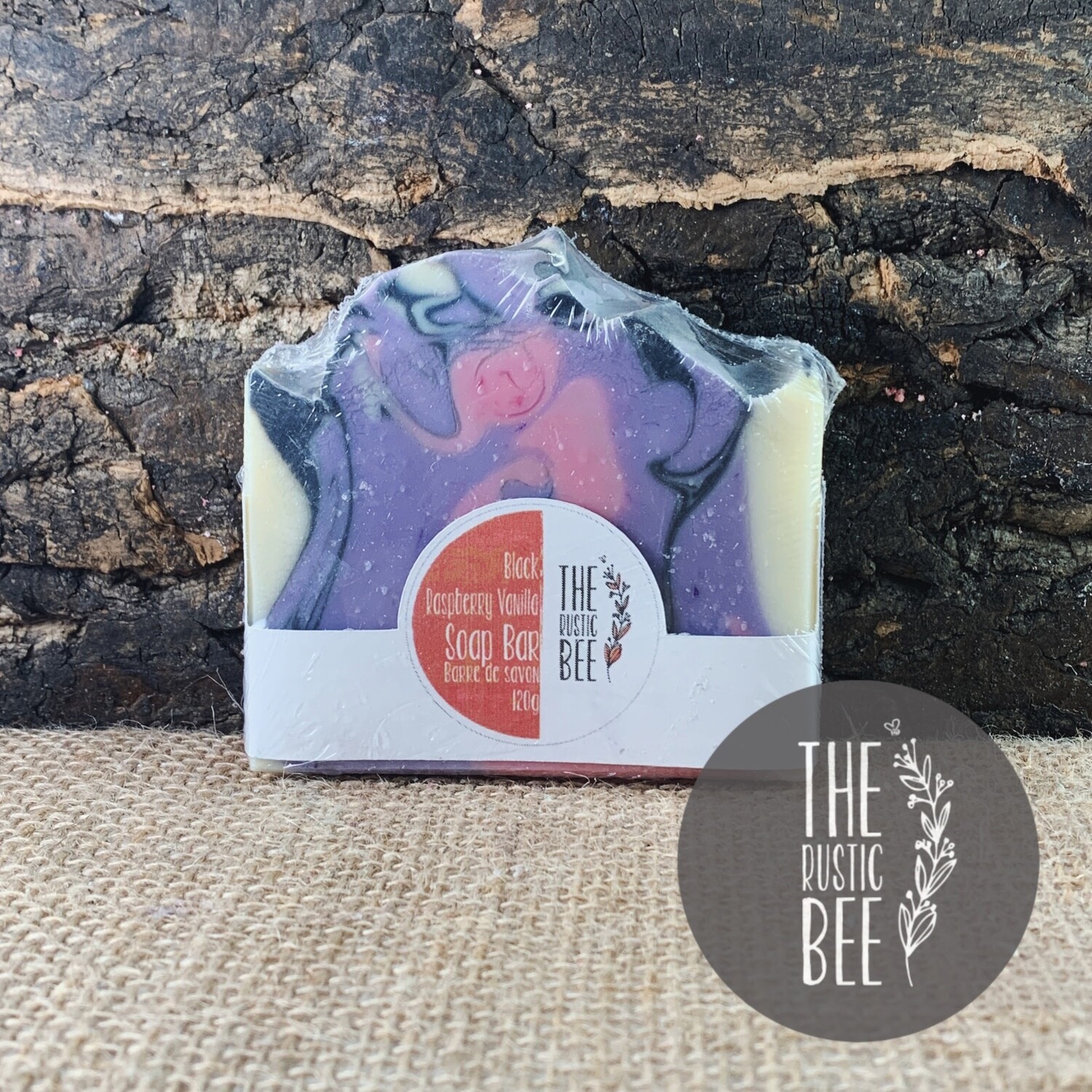 Black Raspberry Vanilla Handmade Soap 120g