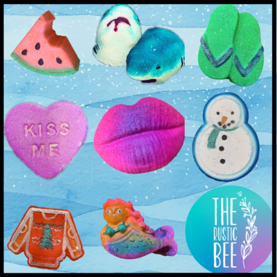 Seasonal and FUN Bath Bomb Shapes