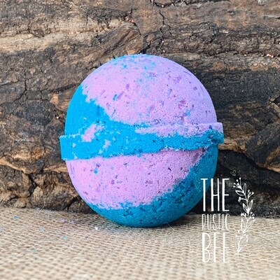 Large Round Fizzy Bath Bombs 175g, Scent: Black Raspberry Vanilla