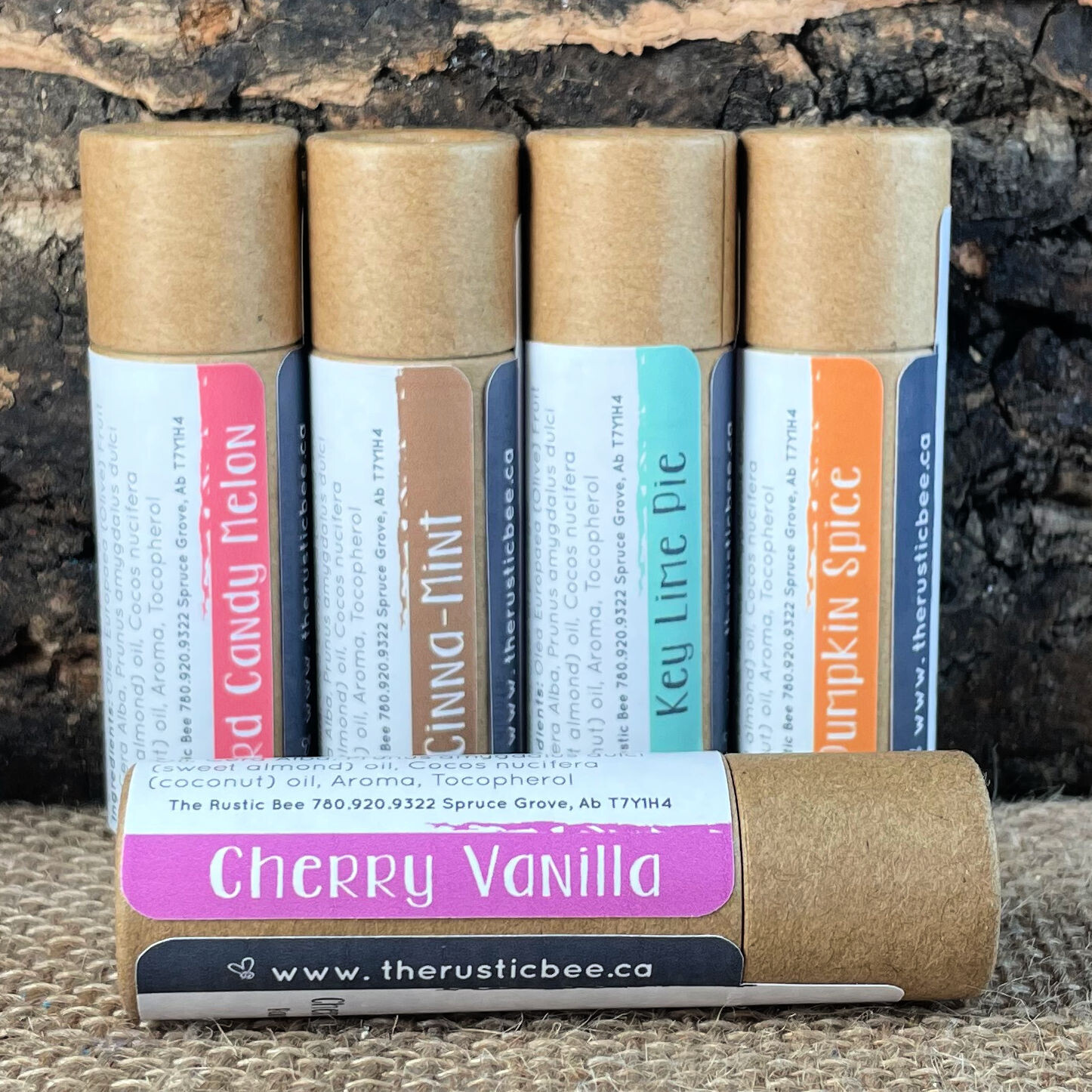 Beeswax Lip Balm in Paperboard Tube 12g, Flavour: Cherry Vanilla