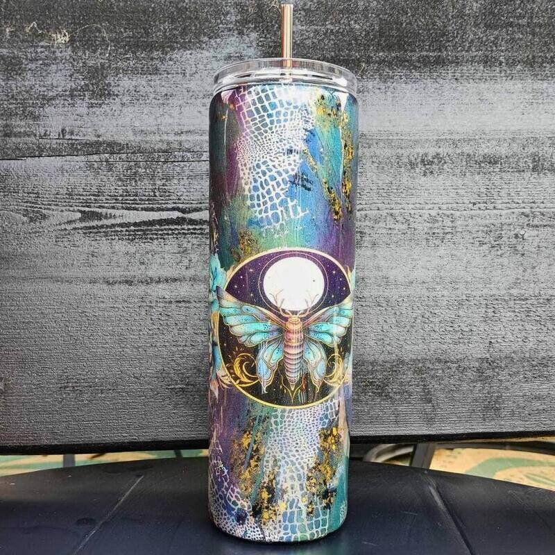 30 oz Fly Me to the Moon Epoxy Stainless Steel Tumbler