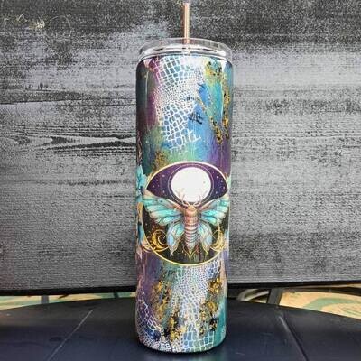 30 oz Fly Me to the Moon Epoxy Stainless Steel Tumbler