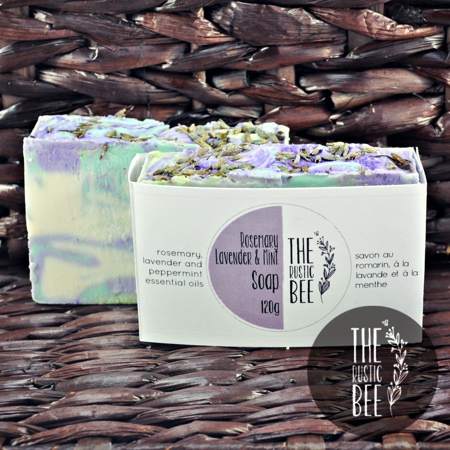 Rosemary, Lavender and Mint Handmade Soap 120g