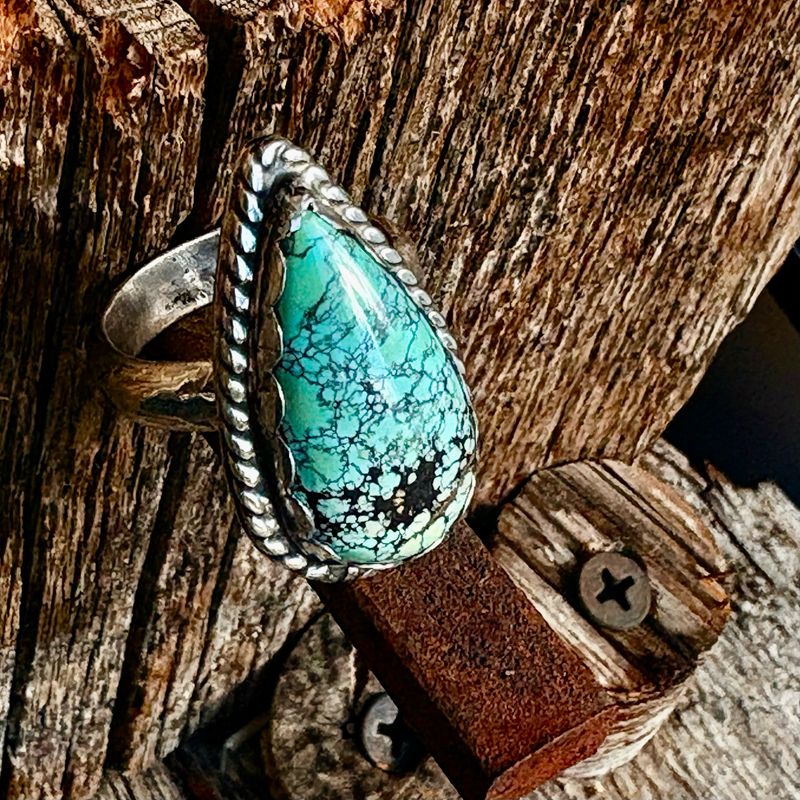 Sterling Silver Hubei Turquoise Ring