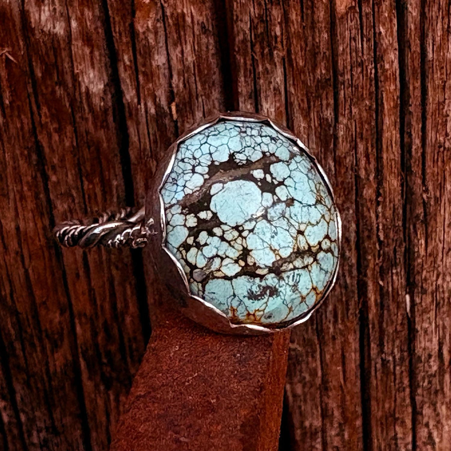 Sterling Silver Hubei Turquoise Ring