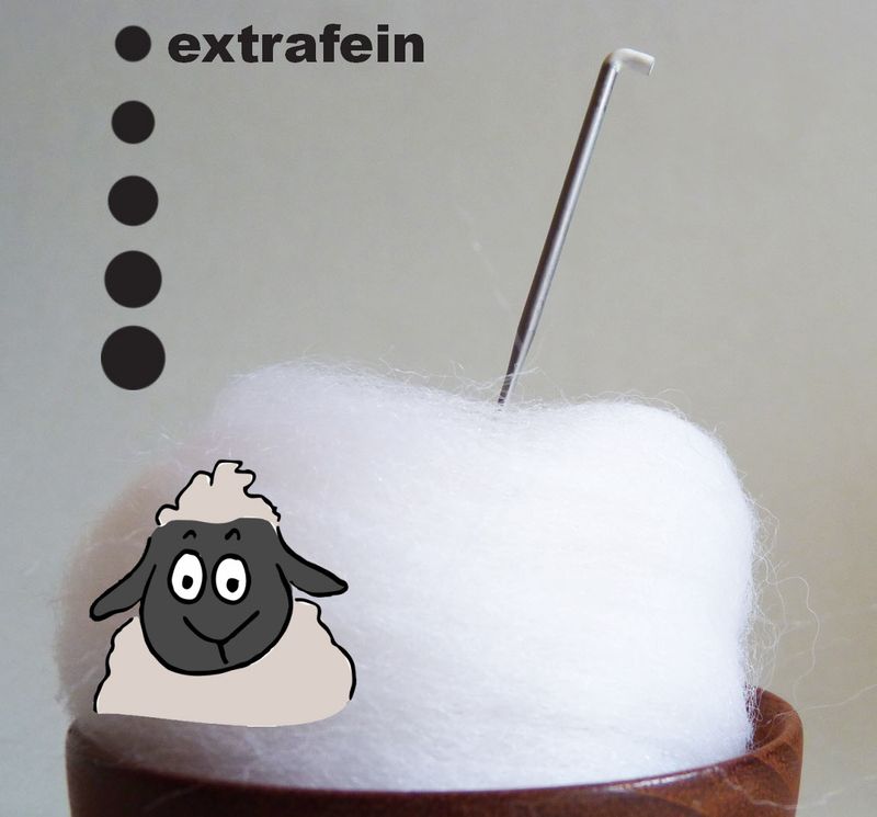 Sehr feine Merinofilznadel * 42 Gauge