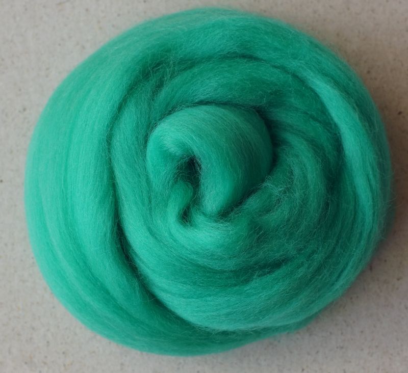 Kammzug  Malachit - reine Wolle (Merino) 10g • weitere Knäuelgrößen verfügbar