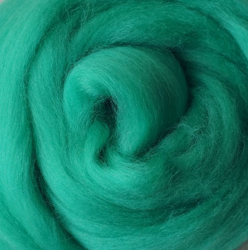 Kammzug  Malachit - reine Wolle (Merino) 10g • weitere Knäuelgrößen verfügbar