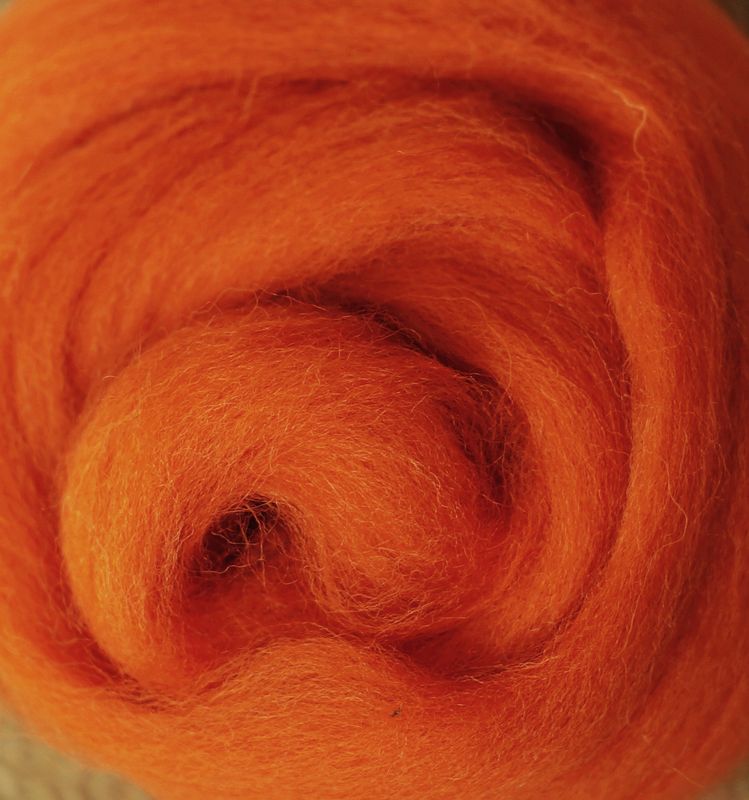 Kammzug Clementine - reine Wolle (Merino) 10g • weitere Knäuelgrößen verfügbar