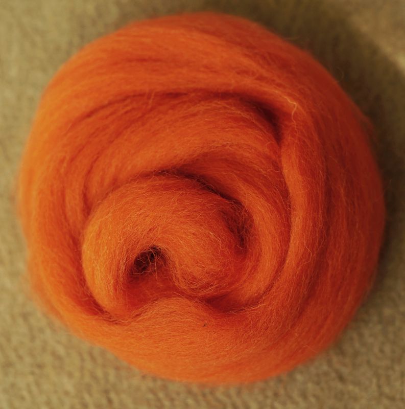 Kammzug Clementine - reine Wolle (Merino) 10g • weitere Knäuelgrößen verfügbar