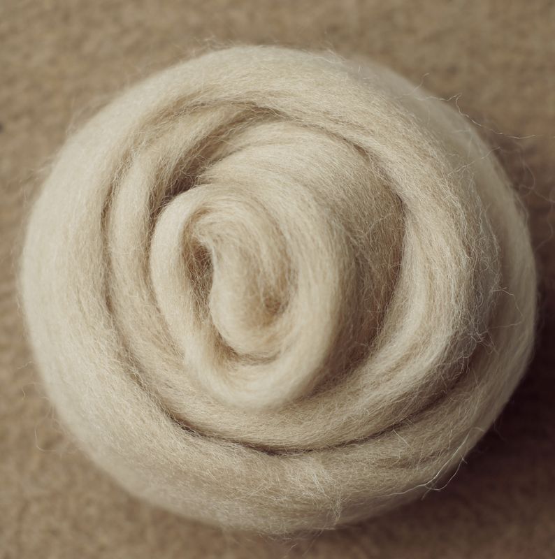 Kammzug Leinen - reine Wolle (Merino) 10g • weitere Knäuelgrößen verfügbar