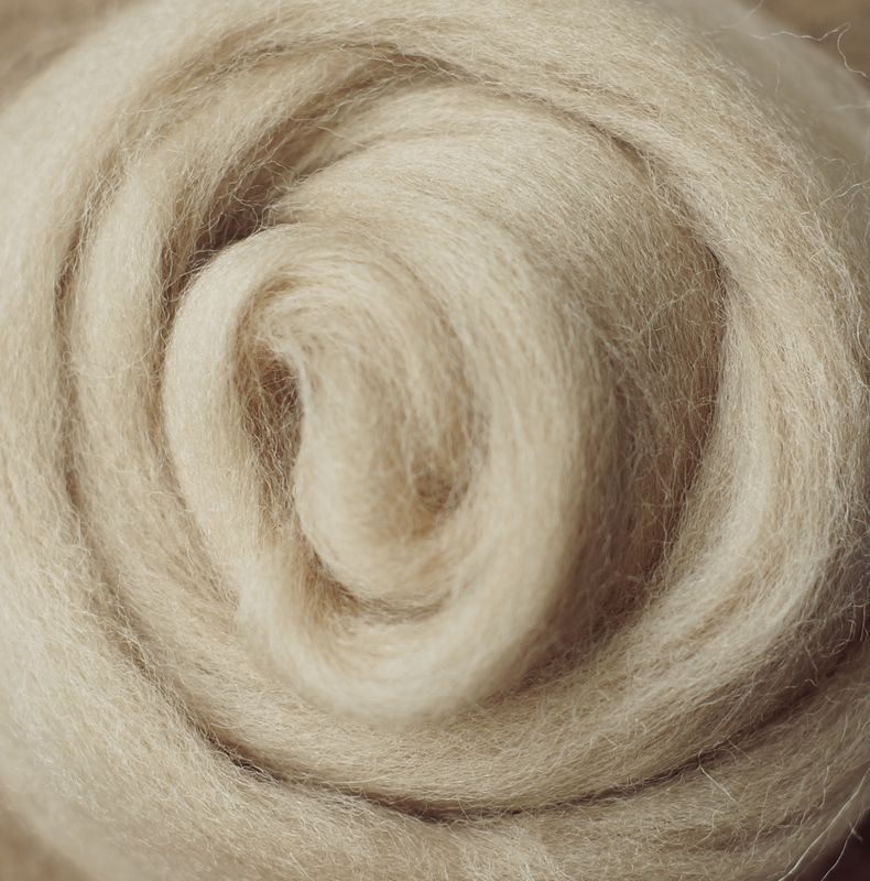 Kammzug Leinen - reine Wolle (Merino) 10g • weitere Knäuelgrößen verfügbar