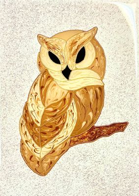 Greetings Card - Owl