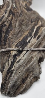 Fussband mit Silberobsidian