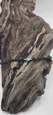 Fussband mit blauem Onyx