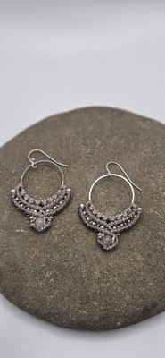 Rosenquarz Ohrenringe