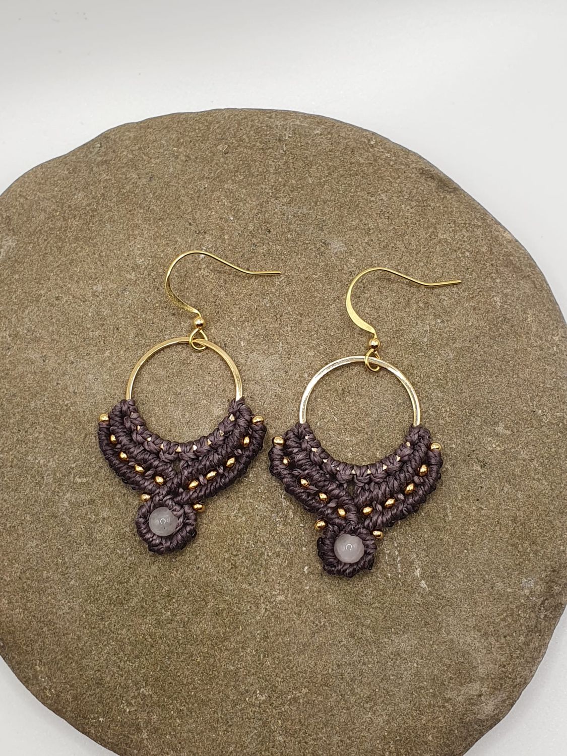 Rosenquarz Ohrenringe