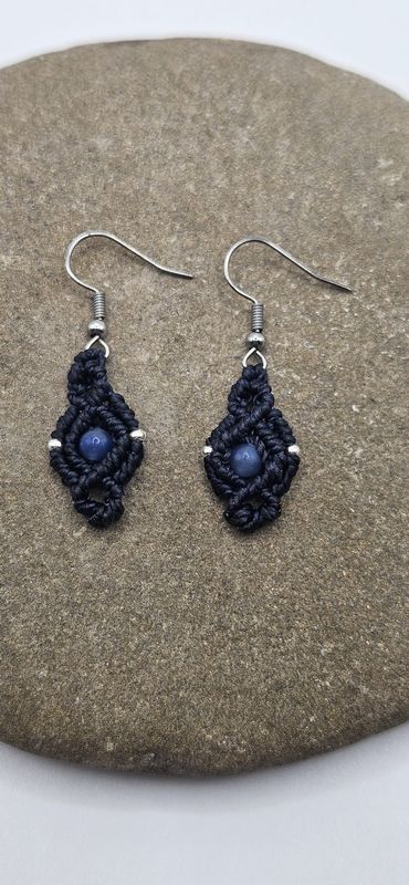 Aventurin Blau Ohrenringe