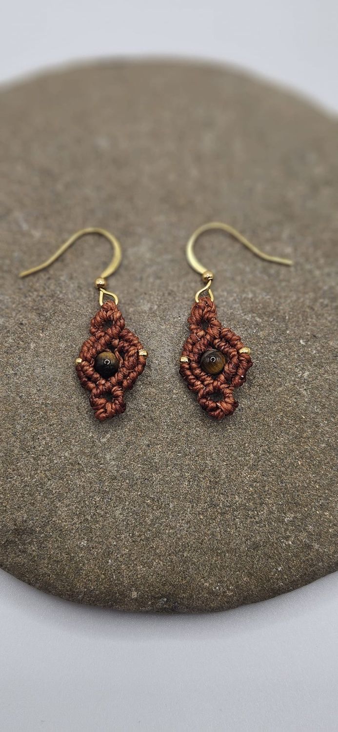 Tigerauge Ohrenringe