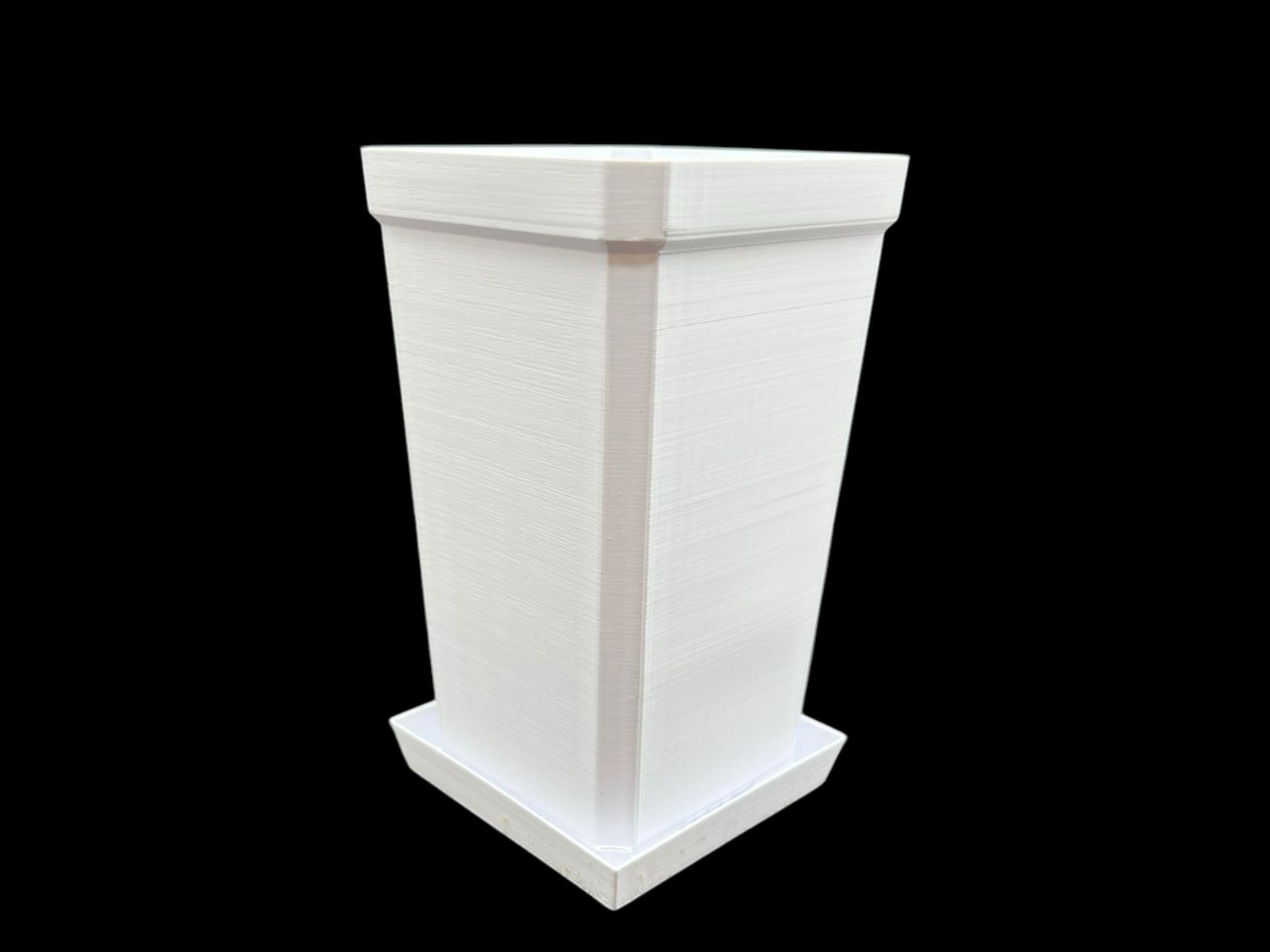 Tall White Carnivorous Plant Pot w/ Saucer-  (Medium/3 pack)