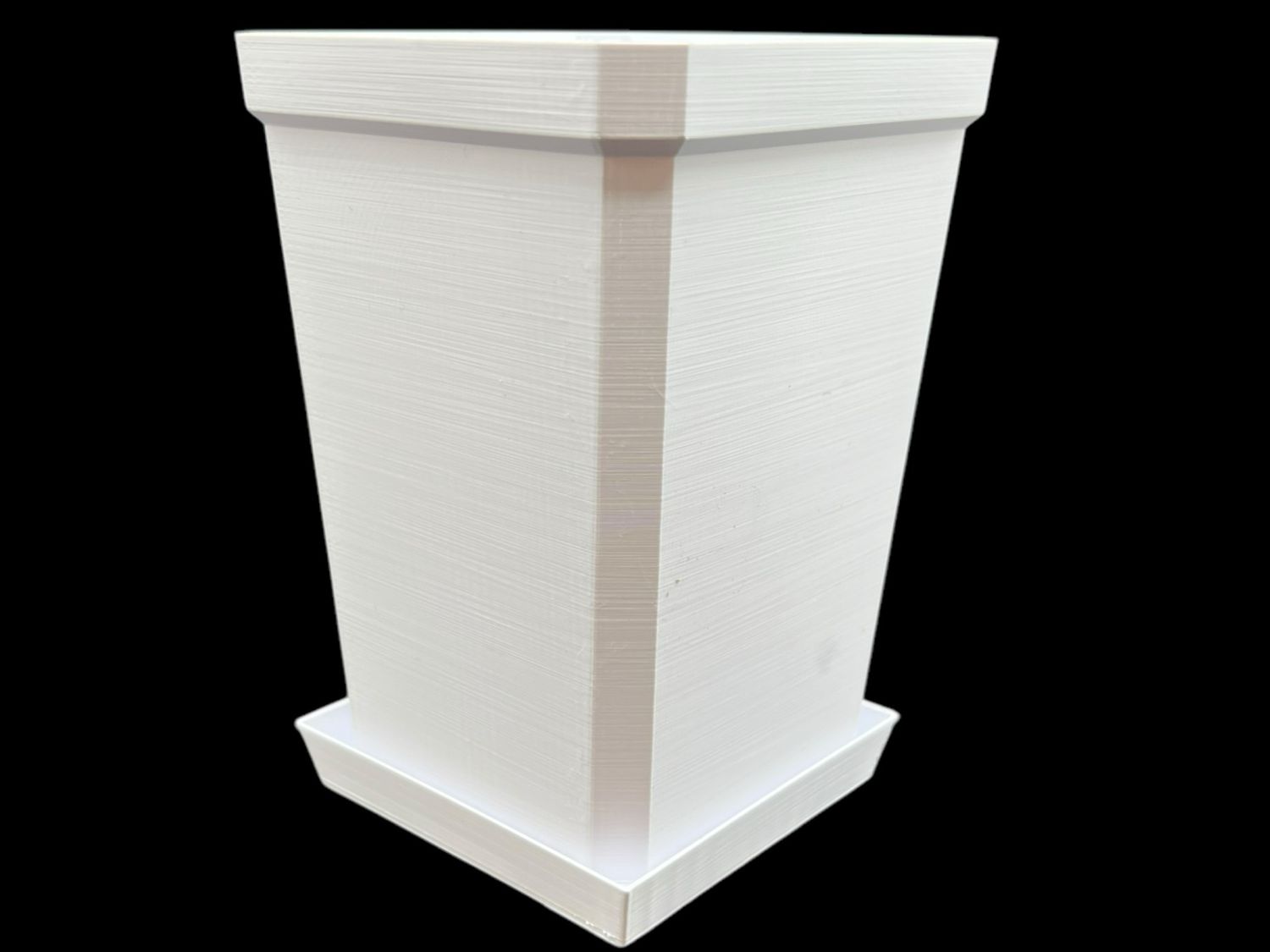 Tall White Carnivorous Plant Pot w/ Saucer-  (Large/3 pack)