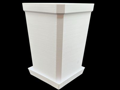 Tall White Carnivorous Plant Pot w/ Saucer-  (Large/3 pack)