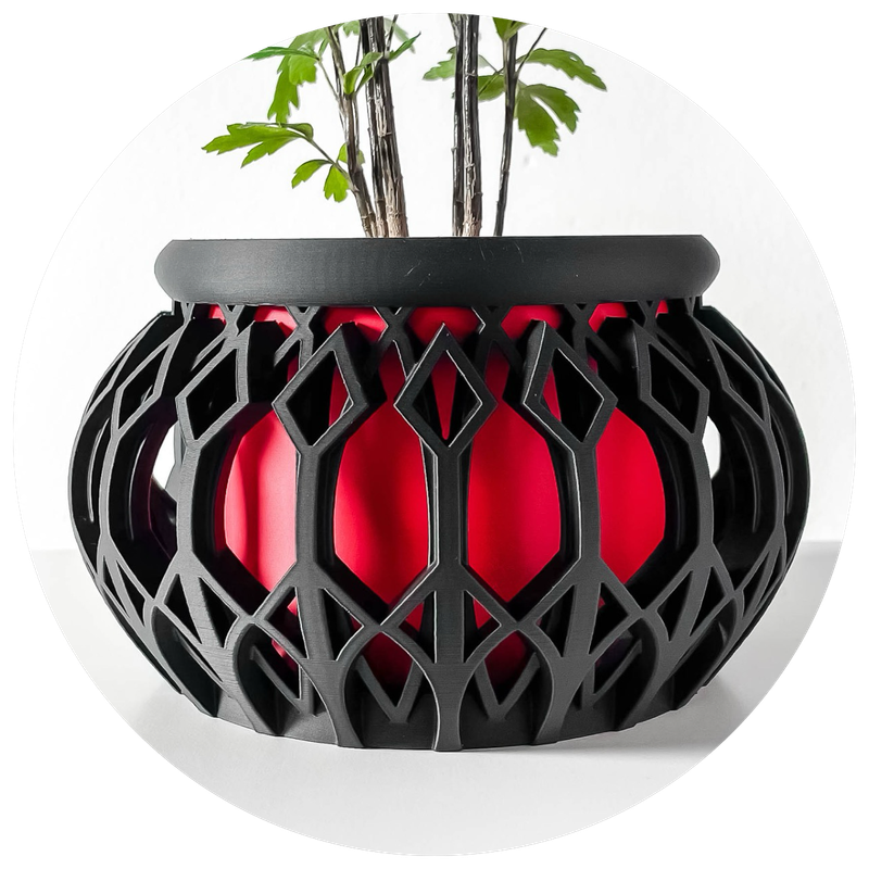Modern 3D-Printed Planters