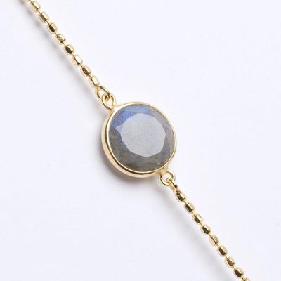 Beloved Friend INNER LIGHT Bracelet mit Labradorit 925 Sterling Silber vergoldet