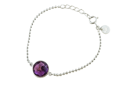 Beloved Friend INNER PEACE Bracelet mit Amethyst 925 Sterling Silber