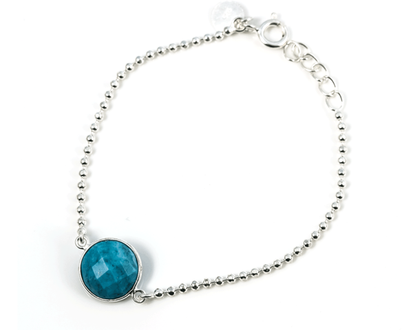 PROTECTION Bracelet mit Türkis 925 Sterling Silber