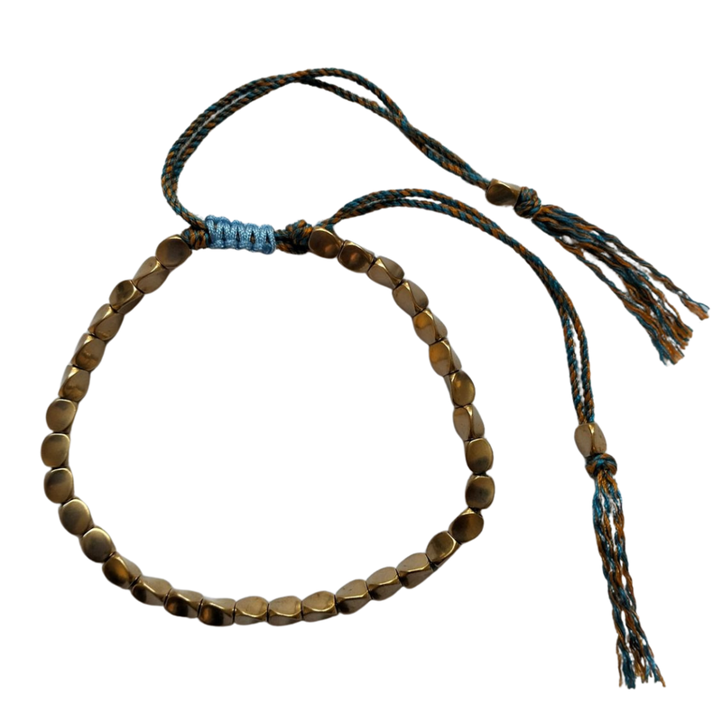 Tibetisches Kupferperlen-Armband &quot;Nīla&quot;
