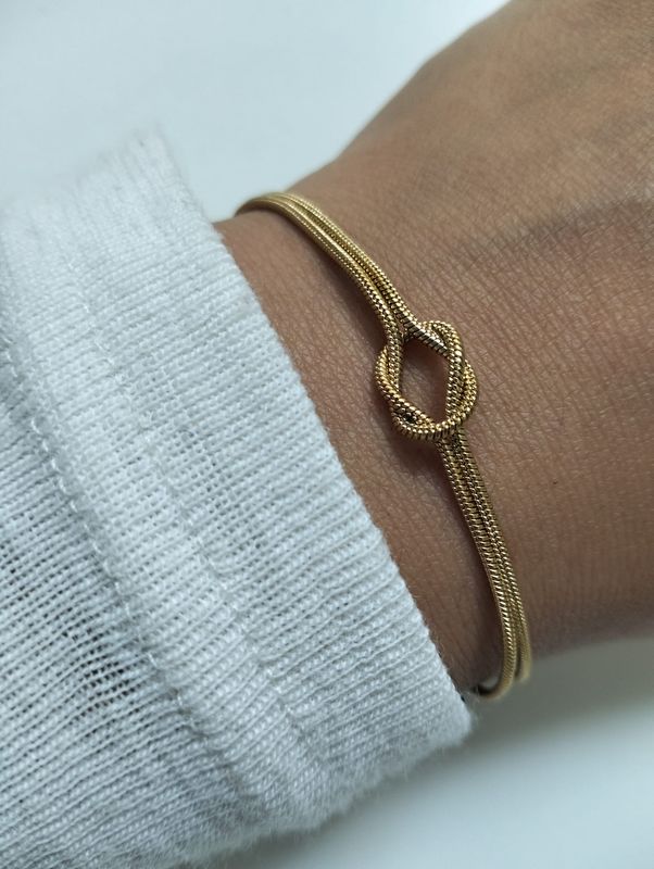 TYINGTHEKNOT Kupfer Manifest Bracelet