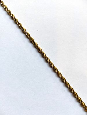 SARALATĀ Halskette 14K vergoldet aus Edelstahl (wasserfest), 38-45cm