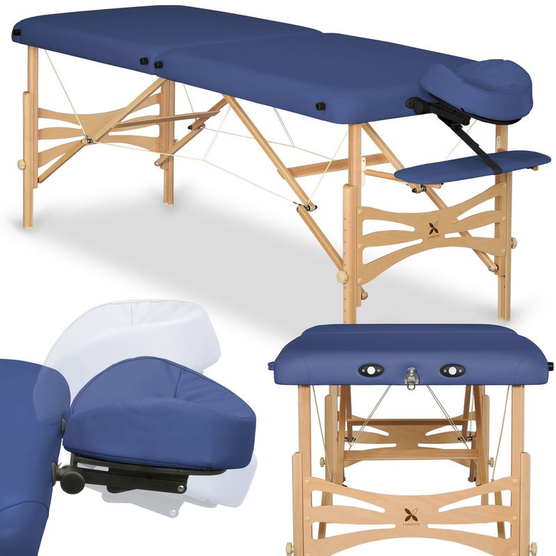 Nuddbekkur - Panda Light Wood 70 Vinyl Flex K012 Navy Blue