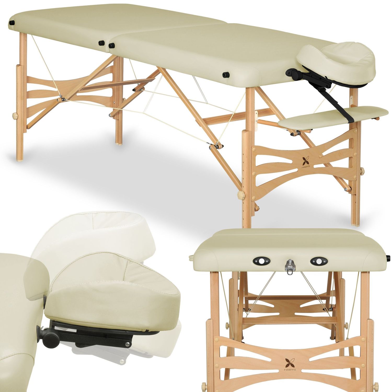 Nuddbekkur - Panda Light Wood 70 Vinyl Flex K020 Ivory