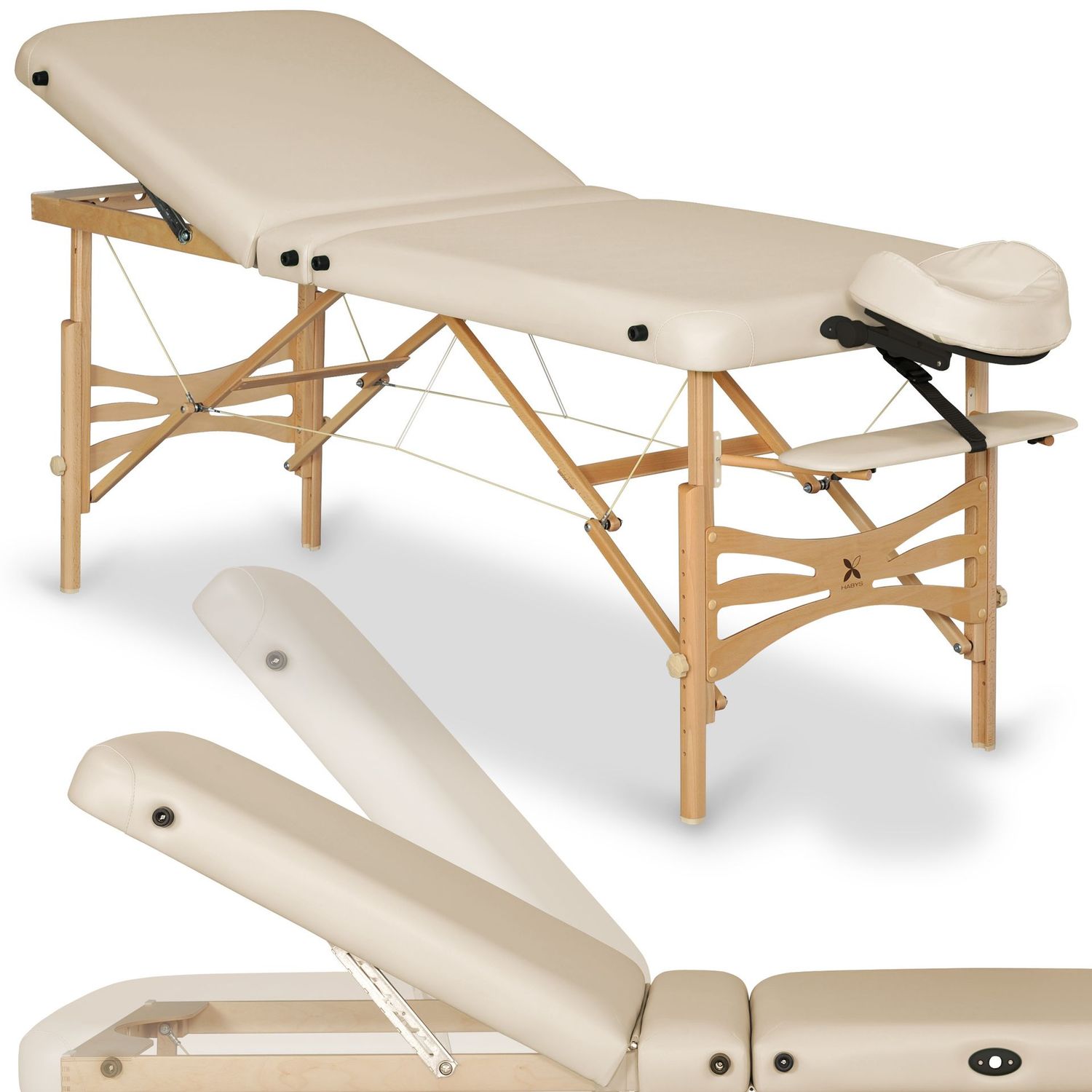 Nuddbekkur - Panda Plus Light Wood 70 Vinyl Flex K033 Beige