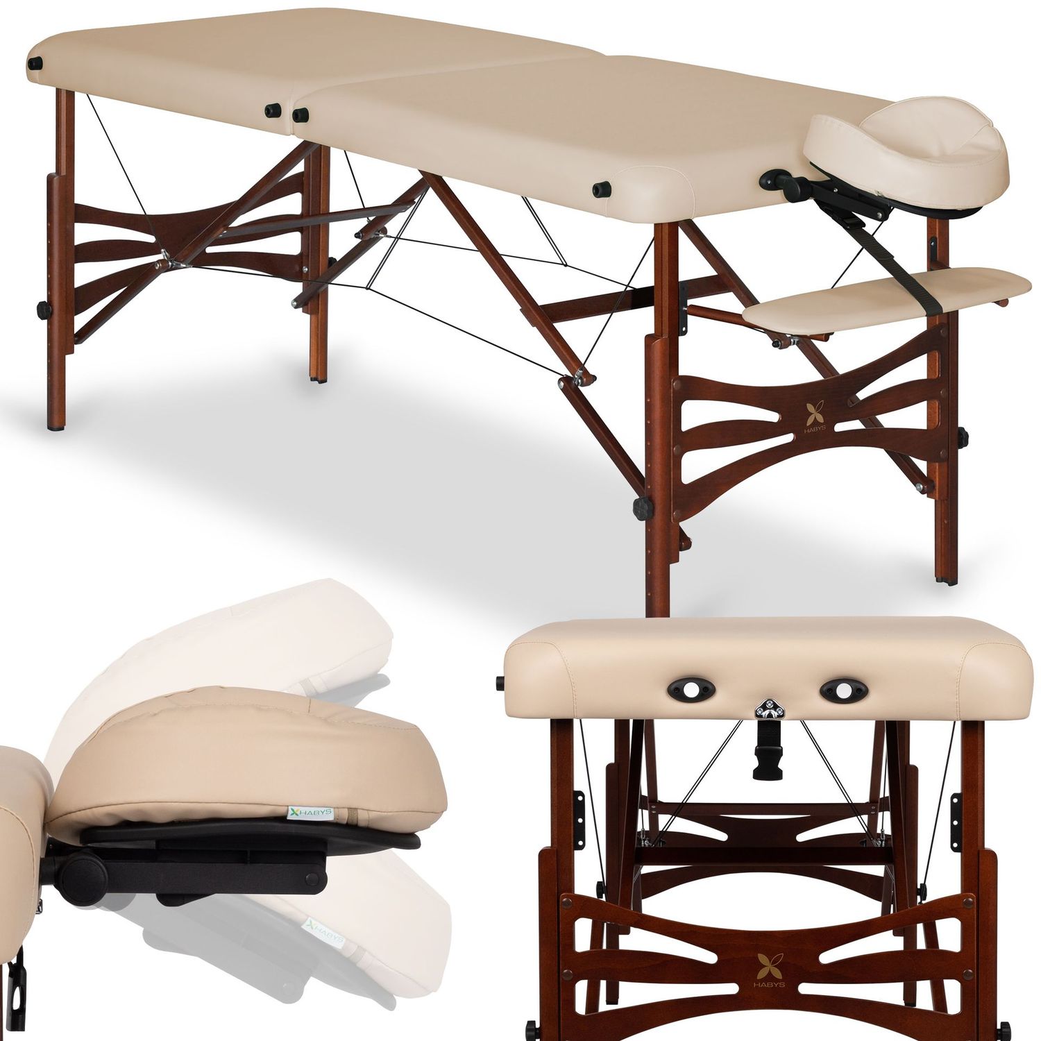 Nuddbekkur - Panda Dark Wood 70 Vinyl Flex K033 Beige