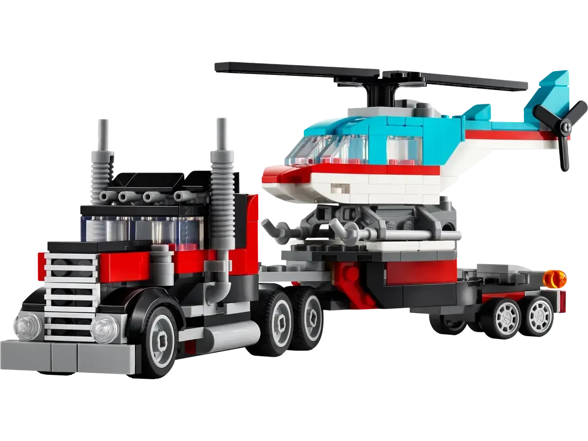 31146 Tieflader mit Hubschrauber