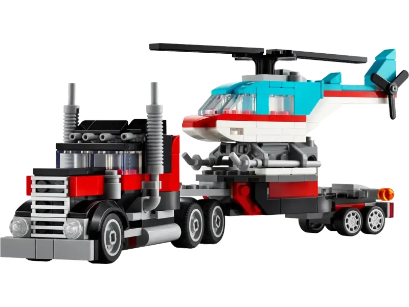31146 Tieflader mit Hubschrauber