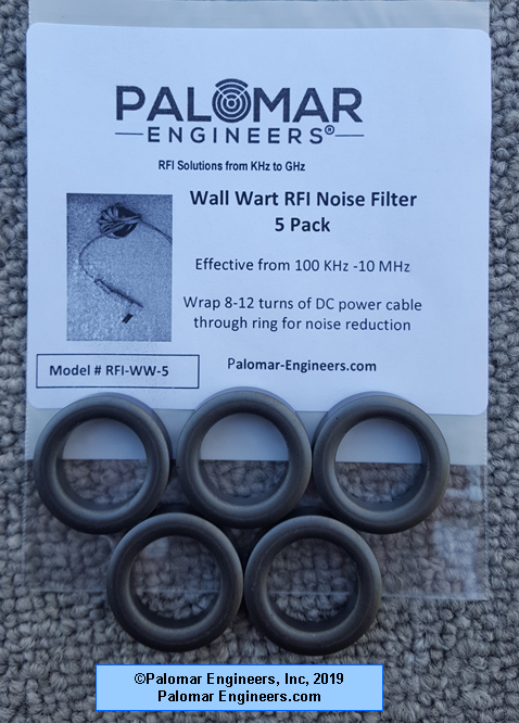 Wall Wart RFI Noise Filter Pack (5 filters)