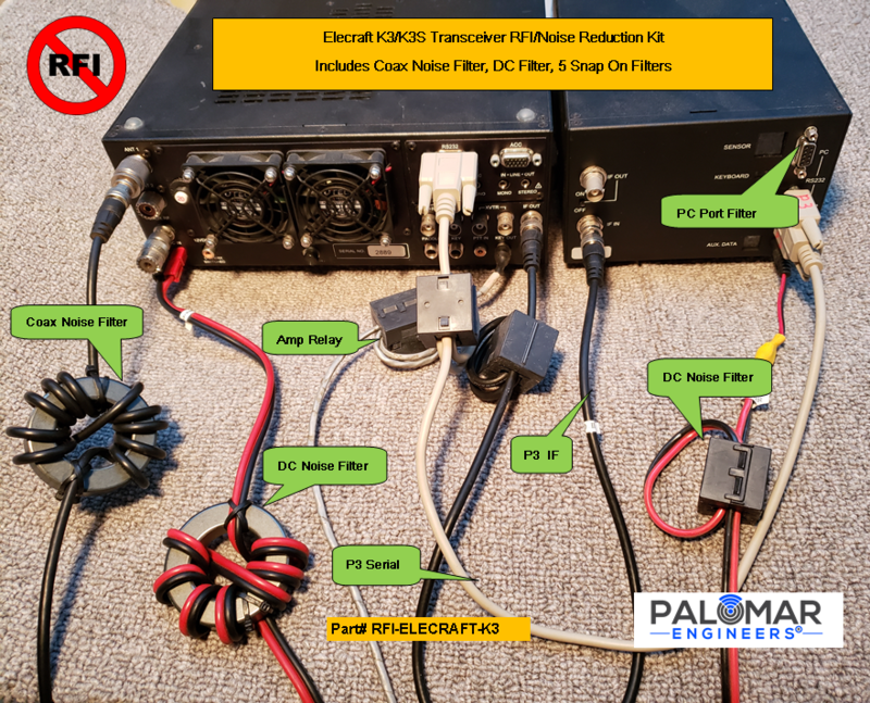Elecraft K3/K3S Transceiver RFI Kit - 7 Noise Reduction Filters